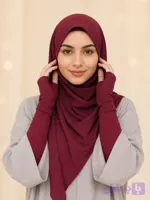 روسری کرپ الیزه اناری