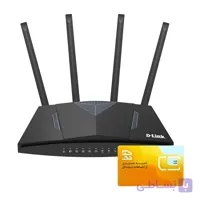 مودم روتر بی سیم 4G دی لینک مدل DWR-M960 به همراه سیم کارت تک نت با بسته 90 گیگ سه ماهه