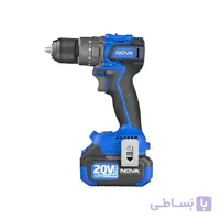 دریل پیچ گوشتی شارژی 20 ولت نووا مدل 5524 براشلس