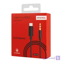 کابل تبدیل Type-C به AUX مدل SX-32