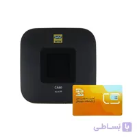 مودم 3G/4G قابل حمل ایرانسل مدل CA60 به همراه سیم کارت تک نت با بسته 90 گیگ سه ماهه