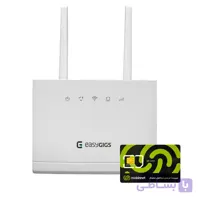 مودم 4G ایزیگیگز مبین نت مدل EG-CLR150-3511S به همراه سیم کارت 360 درجه مبین نت با 30 گیگابایت اینترنت سه ماهه