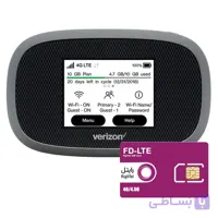 مودم 4.5G قابل حمل ورایزون مدل Verizon MiFi 8800L CAT.18 به همراه سیم کارت رایتل 6 گیگ دو ماهه