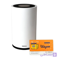 مودم 4G/TD-LTE نوکیا مدل Nokia FastMile 4G Gateway 1 به همراه سیم کارت سپنتا با بسته 25 گیگ یکماهه