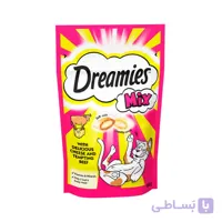 تشویقی دریمیز گربه با طعم گوشت و پنیر 60 گرم Dreamies Snack