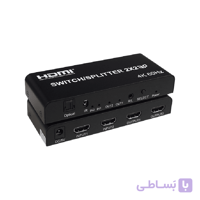 سوئیچ اسپلیتر 2 در 4 HDMI کی نت مدل Knet K-SWSP2024