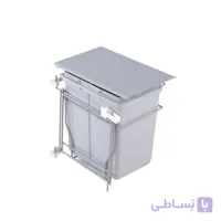 سطل زباله تک مخزنه متوسط درب باز شو (23 لیتری) آدلان مدل A817