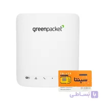 مودم TD-LTE گرین پکت مدل WLTXFSR-104GN به همراه سیم کارت وینکس با بسته 300 گیگ شش ماهه