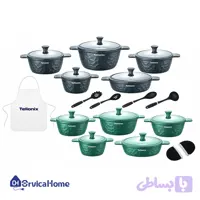 سرویس قابلمه ۱۷ پارچه گرانیتی تلیونیکس مدل TGC5712