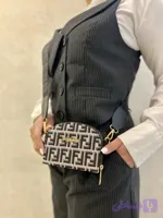 کیف مینی فندی پارچه ای دارای بند بلند
