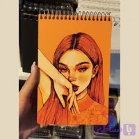 دفترچه یادداشت اسپیرال طرح‌دار | ۴ طرح هنری و کیوت