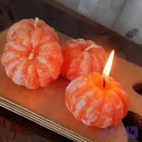 شمع طرح نارنگی