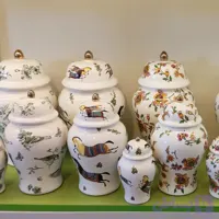 ست سه‌تیکه جینجر جار سرامیکی مدل اسب هرمس