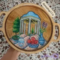 سینی پذیرایی چوبی طرح حافظیه شیراز