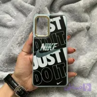 قاب گوشی Galaxy A52 4G.Galaxy A52 5G.Galaxy A52S سامسونگ دور سیلیکونی طرحدار nike رنگ آبی کمرنگ