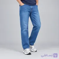 شلوار جین راسته مردانه آبی طوسی برند اورجینال لهستان Reserved- کد۰۳