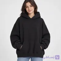 هودی مردانه و زنانه مشکی ساده تو کرکی اورجینال وارداتی برند alcott
