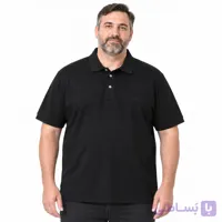 پولوشرت مردانه سایز بزرگ مشکی وارداتی smart flex big size