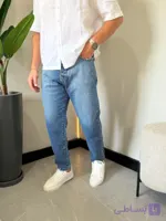 شلوار جین بوی فرند آبی وسط 825
