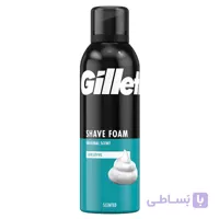 فوم اصلاح پوست حساس ژیلت مدل سنسیتیو حجم ۲۰۰میل