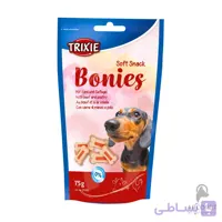 تشویقی نرم سگ تریکسی مدل استخوان گوشت مرغ و گوساله 75 گرمی