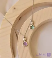 گردنبند نقره گربه میناکاری