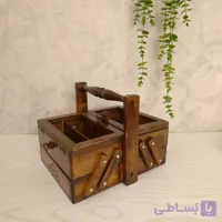 جعبه چوبی دو طبقه تاشو