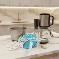 خردکن برقی کنوود مدل1090 2 کاسه شیشه و استیل