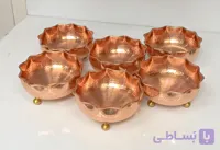 پیاله آجیل مسی سه پایه