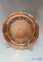 سینی چایی مسی نانو شده طرح گلستان