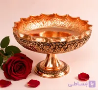 آجیل خوری مسی زنجان گلبرگ نانو شده رنگ ثابت