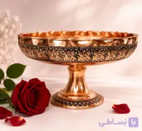 میوه خوری مسی زنجان گلبرگ نانو شده رنگ ثابت