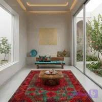 فرش نقش کهن پینترست طرح هرمس کد 6049 سایز2.20*1.5 متری ارسال رایگان درب منزل + تضمین اصالت