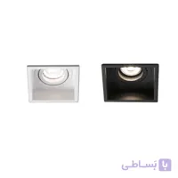 قاب هالوژن مربعی توکار تک خانه