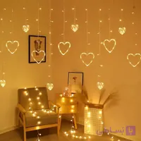 ریسه پرده ای طرح قلب