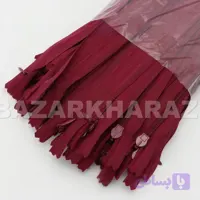 زیپ 20 سانت دندانه استخوانی نیو مشکی دندانه طلایی (تکی)
