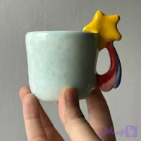 فنجان سرامیکی طرح ستاره دنباله دار