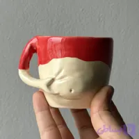 فنجان سرامیکی طرح شکم