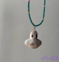 گردنبند سرامیکی طرح خونه و ابر