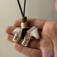 گردنبند سرامیکی طرح اسب