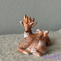مجسمه سرامیکی ست طرح آهو و گوزن
