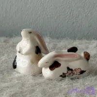 مجسمه سرامیکی ست طرح خرگوش