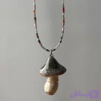گردنبند سرامیکی طرح قارچ جادویی