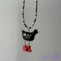 گردنبند سرامیکی فانتزی طرح مرغ