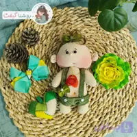 ست هدیه 4 محصول فندوق (عروسک ، کش ، گیره ، جاکلیدی ) – کد 1
