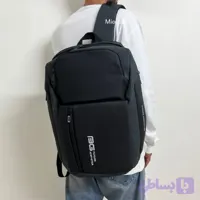کوله پشتی ملانژ بنج با جیب وسایل خیس، خاکستری مشکی | BG8008
