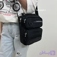 کیف دوشی اسپرت والنتیر دکمه‌دار مشکی | کد VL6005