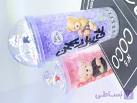 لیوان اسموتی دوجداره چراغ دار نی دار فانتزی وارداتی با کیفیت