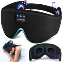 ماسک خواب بلوتوثی سه‌بعدی LC-dolida مدل Black 3D با هدفون استریو داخلی برند LC-dolida