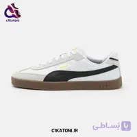 کتونی اسپرت پوما مدل پالرمو سفید مشکی (زیره کرم)